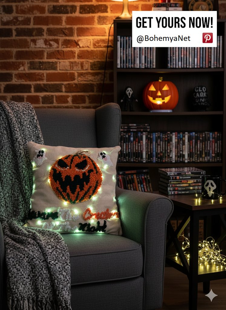 BohemyaNet's tweet photo. 🎃 vs 👻 Halloween showdown!
Green LED Pumpkin Pillow or Ghostface / Haunted Castle Pillow — which team are you on?
Comment your pick… or just get both, we won’t judge 😏✨
#HalloweenDecor #SpookySeason #Handmade #PumpkinVsGhost #LEDPillow https://t.co/3ETKrhT7yP