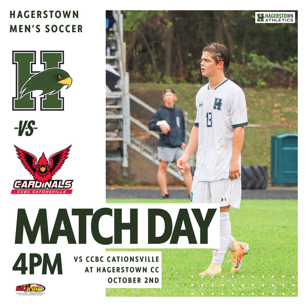 BREAST CANCER AWARENESS DAY!!! Please consider donating using the QR code in the WSOC graphic :)

⚽HCC WSOC followed by MSOC
📆TODAY-Thursday, Oct 2nd, 2025
⏰2/4PM
🆚CCBC Catonsville
🏟 Hawks Soccer Field
📍20175 Scholar Drive, Hagerstown, MD 21742
💻youtube.com/@hcchawkathlet…