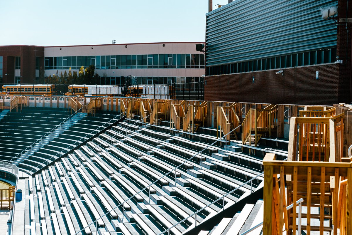 EVSC1's tweet photo. Renovations continue at the Reitz Bowl and Enlow Stadium! https://t.co/BM0E1s2rmn