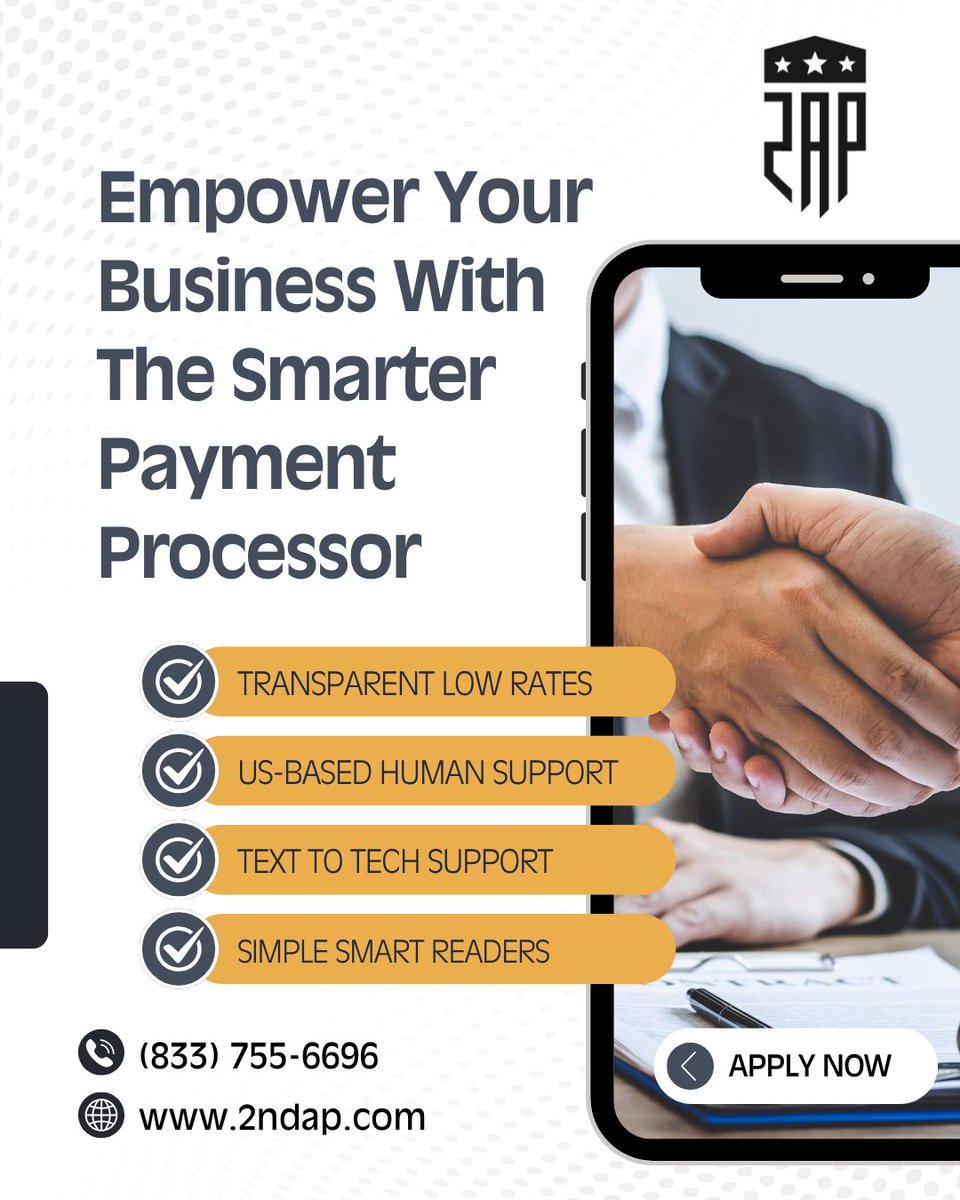 2ndAP1's tweet image. Your processor should be working for YOU. #MerchantProcessing #2ndAP