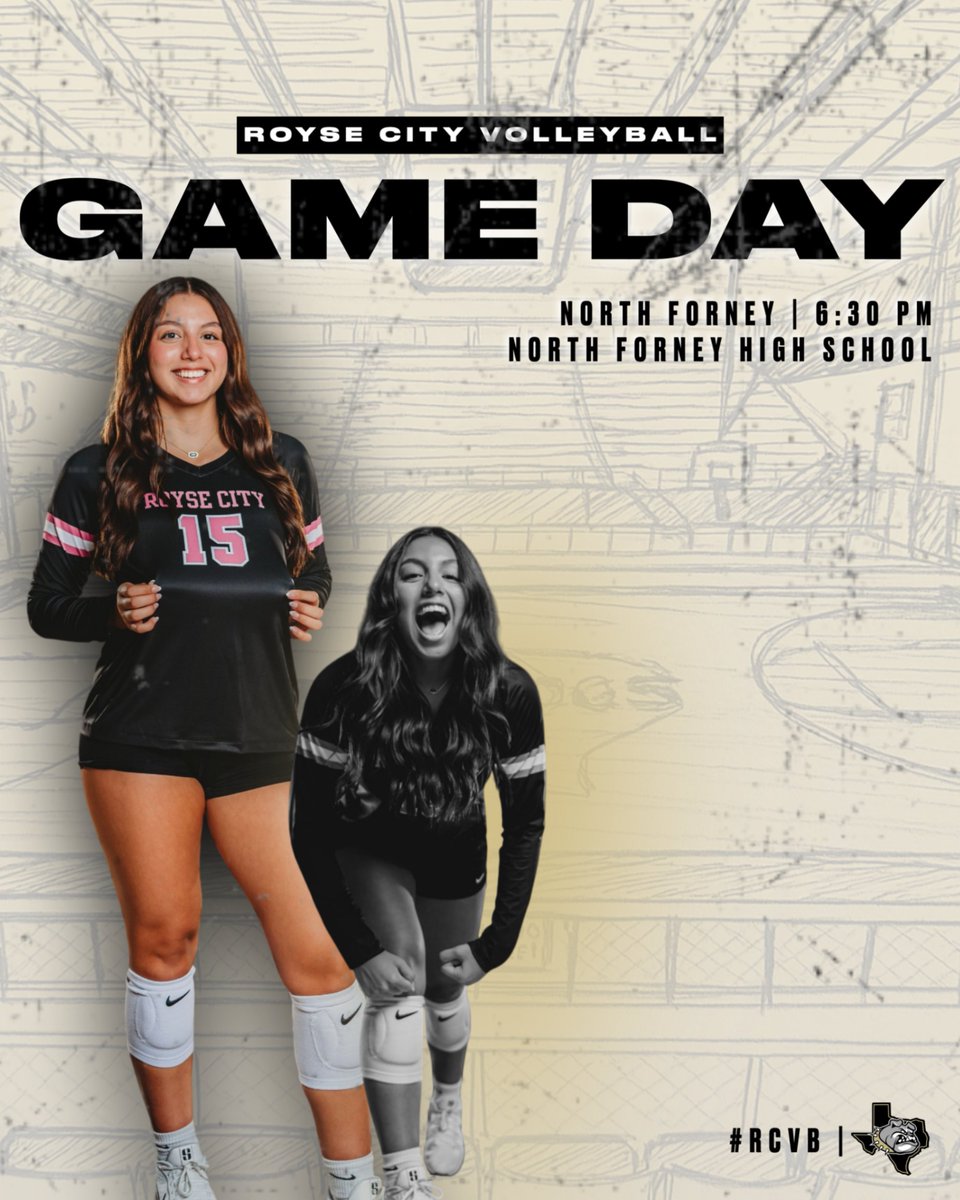 RCVB_bulldogs's tweet photo. Game DAY!!! #RCVB
🆚North Forney
📍North Forney High School
⏰9th/JV: 5:30pm | Varsity: 6:30pm
#ReachForTheSummit https://t.co/5L8FHdvflT