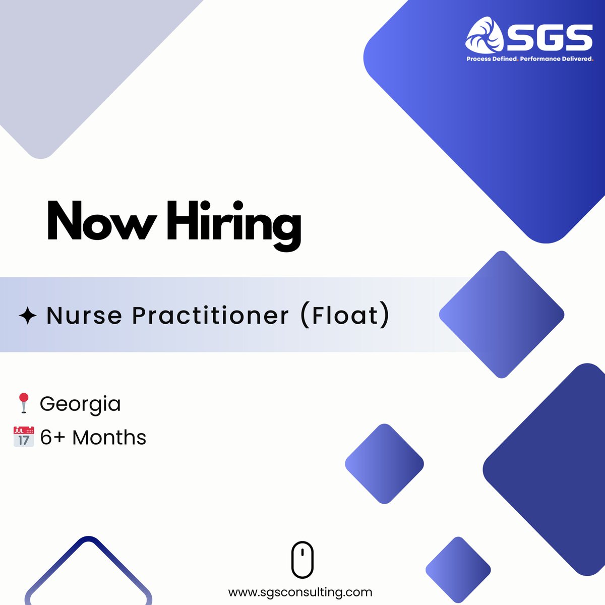 SgsConsulting's tweet image. Step into a role that makes a difference! Nurse Practitioner delivering primary &amp;amp; family care across nearby clinics. Join a collaborative team &amp;amp; improve outcomes.

📩 Apply: resumes@sgsconsulting.com
Apply Now: tinyurl.com/4jtn78sa

#nursingjobs #floatnurse