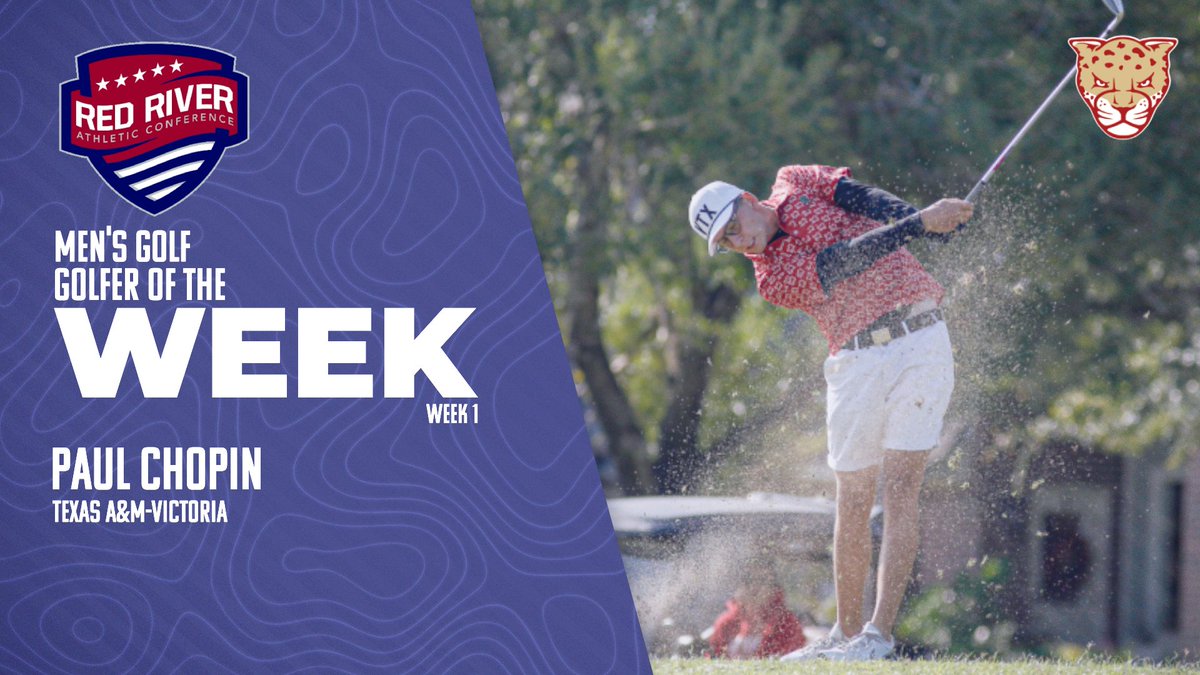 RRACsports's tweet photo. Paul Chopin of @tamuvjaguars was named RRAC men's golfer of the week for Sept. 22-28. Story: https://t.co/1rbEnKdyij https://t.co/KuXu0p8RZB