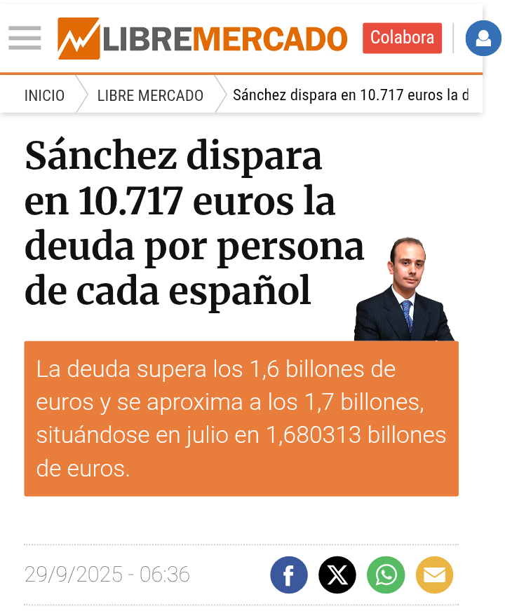 <a href="/sanchezcastejon/">Pedro Sánchez</a> 1.690.000.000.000 euros de deuda SANCHISTA pública! 

Ni siquiera los zurditos saben leer esta cifra! 

#PSOETAORGANIZACIÓNCRIMINAL
#SanchezCàrcel