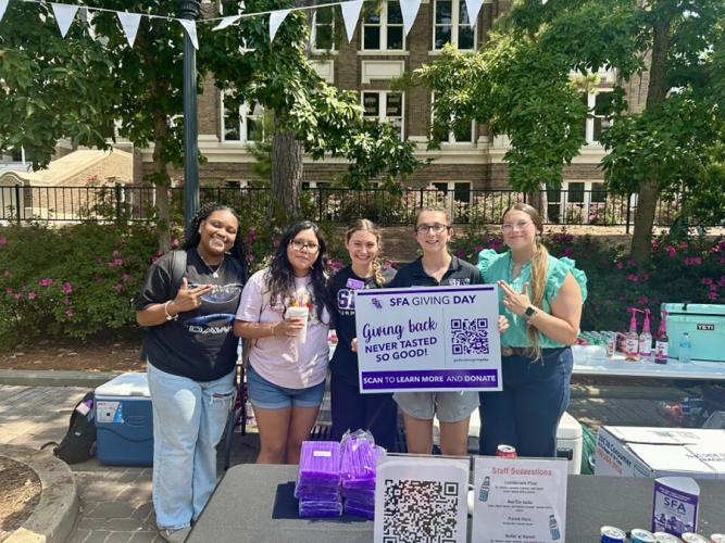 The University of Texas System (@utsystem) on Twitter photo #AxeEm <a href="/SFASU/">Stephen F. Austin State University</a> just marked its 5th annual Giving Day with record-breaking support from 4,808 donors, a 41% increase over last year. "Once again, Lumberjacks showed their pride and generosity," said <a href="/SFASU_President/">Dr. Neal Weaver</a>. "Every gift strengthens the foundation of our university and #AxeEm <a href="/SFASU/">Stephen F. Austin State University</a> just marked its 5th annual Giving Day with record-breaking support from 4,808 donors, a 41% increase over last year. "Once again, Lumberjacks showed their pride and generosity," said <a href="/SFASU_President/">Dr. Neal Weaver</a>. "Every gift strengthens the foundation of our university and