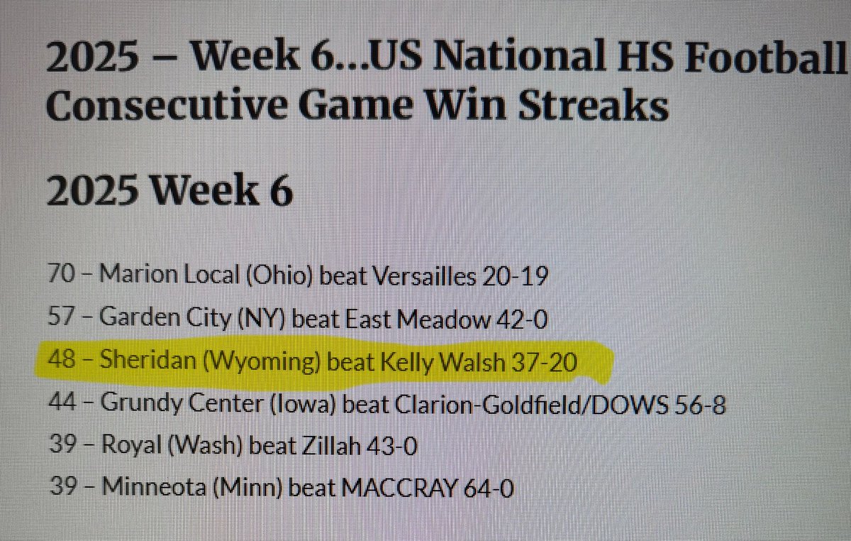 Sheridan Sports Rpt tweet media