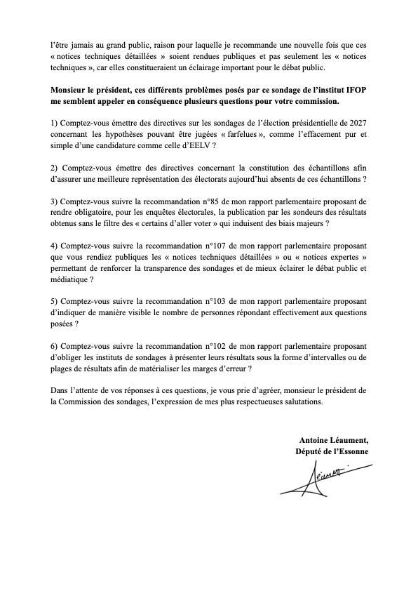ALeaument's tweet photo. ➡️ «Oubli» de candidature
➡️ Sous-représentation de Mélenchon
➡️ Effacement d'une partie des sondés
➡️ Manipulation des chiffres 

Hier, l'IFOP a publié un sondage présidentiel dont la méthodologie était farfelue. 

J'ai donc saisi ce soir la Commission des sondages. ⤵️ https://t.co/LMunf7smDY