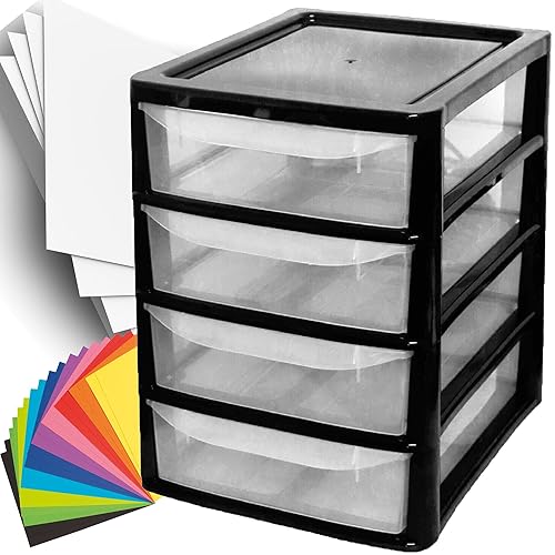 An item on my Throne wishlist just got fully funded: A4 Desktop Plastic Storage Drawers Table Top Organiser 4 Pull Out Drawers Storage Tower Unit For Home, School, Office, Bedroom &amp; Living Room (1, Black) - Black -. Thank you! throne.com/dheitiplays #Wishlist #Throne