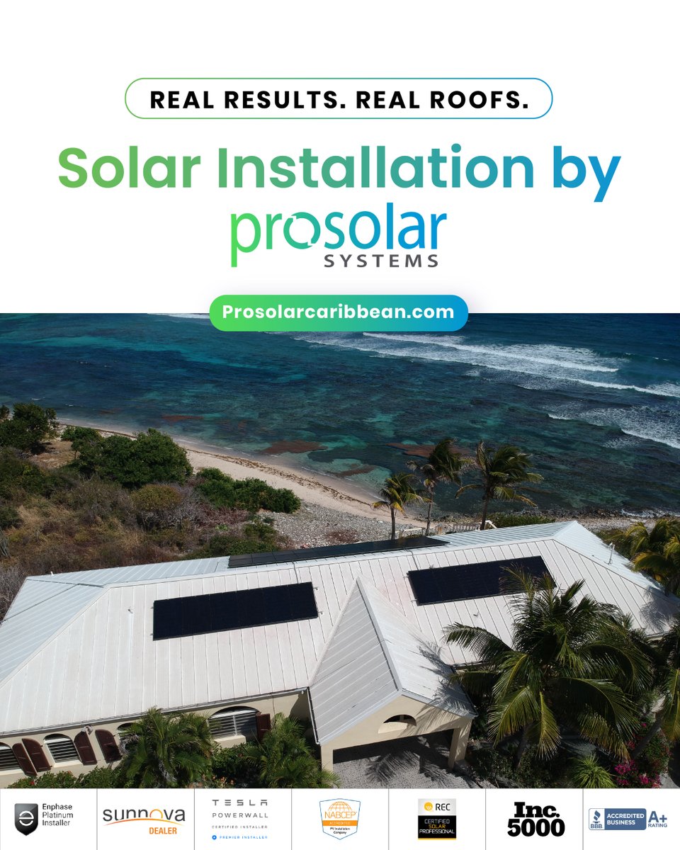 ProSolarAmerica's tweet image. 🛠️ Premium materials
📈 System performance tracking
🧑‍🔧 Expert, local team

Want to see how solar would look on your home?
📲 Schedule a FREE consultation today: prosolarpr.com

#SolarDoneRight #CleanEnergyLiving #TeslaCertifiedInstaller