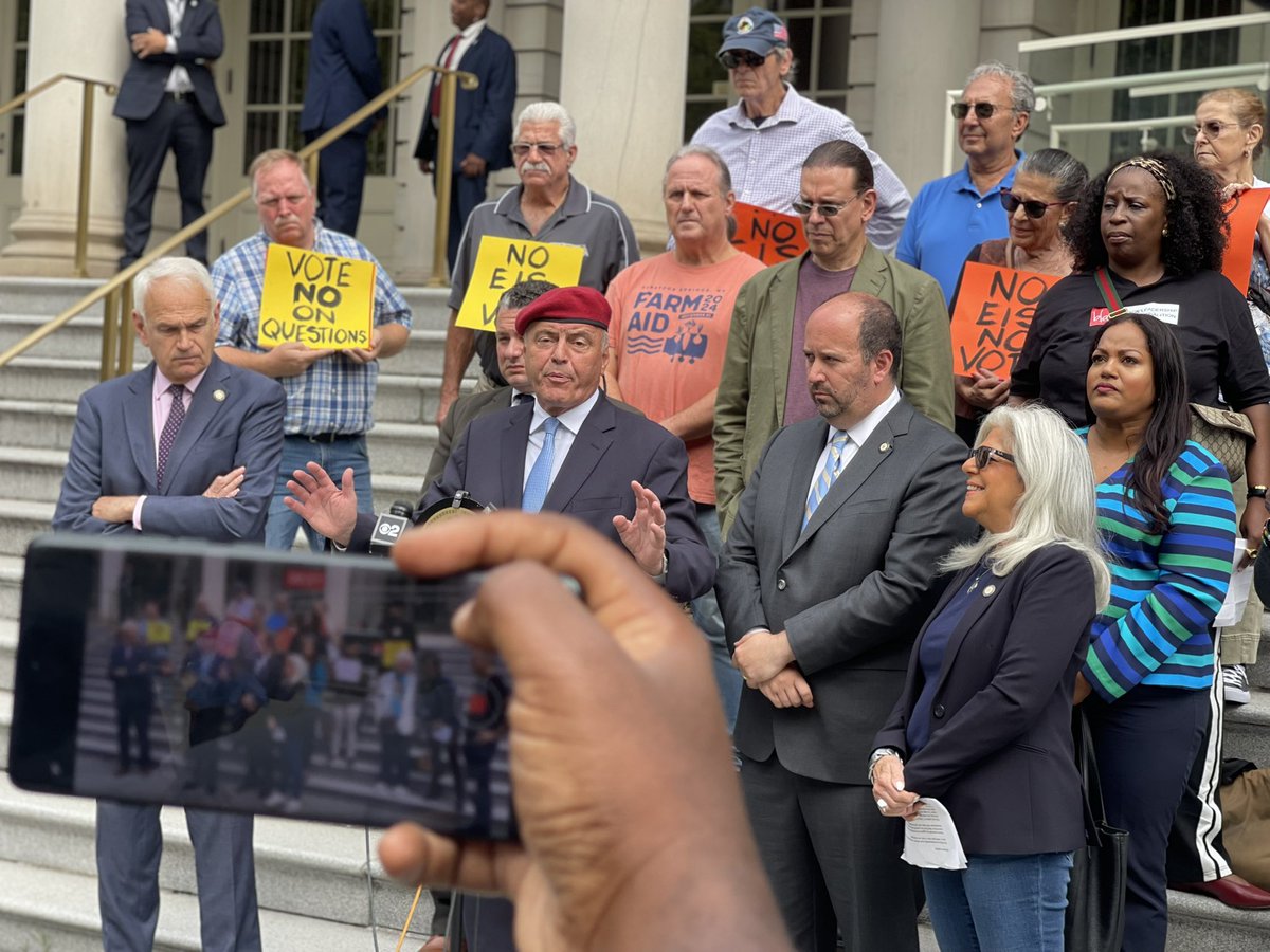 Robert Holden (@bobholdennyc) on Twitter photo Today we stood on the steps of City Hall to announce our lawsuit to stop what many are calling the City of Yes on steroids, ballot proposals that would erase community input on zoning projects. 
New Yorkers are fed up with special interests trying to ram through sweeping changes Today we stood on the steps of City Hall to announce our lawsuit to stop what many are calling the City of Yes on steroids, ballot proposals that would erase community input on zoning projects. 
New Yorkers are fed up with special interests trying to ram through sweeping changes