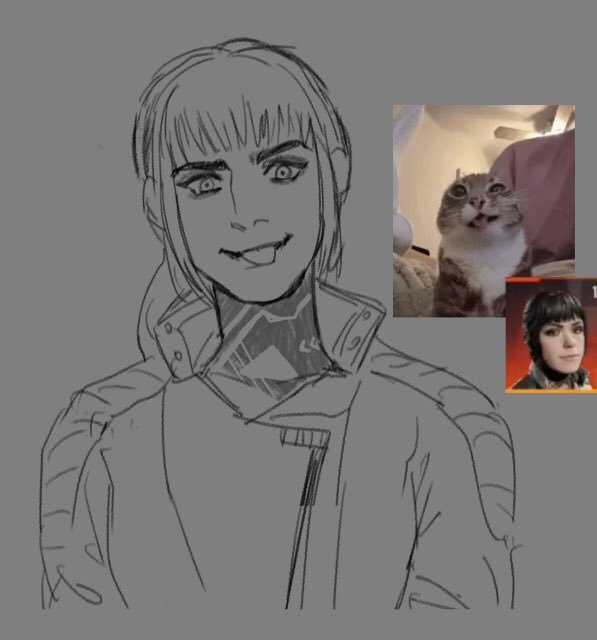 D0GMEATS's tweet image. Emma Kagan WIP before I go back to focus on doing uni work