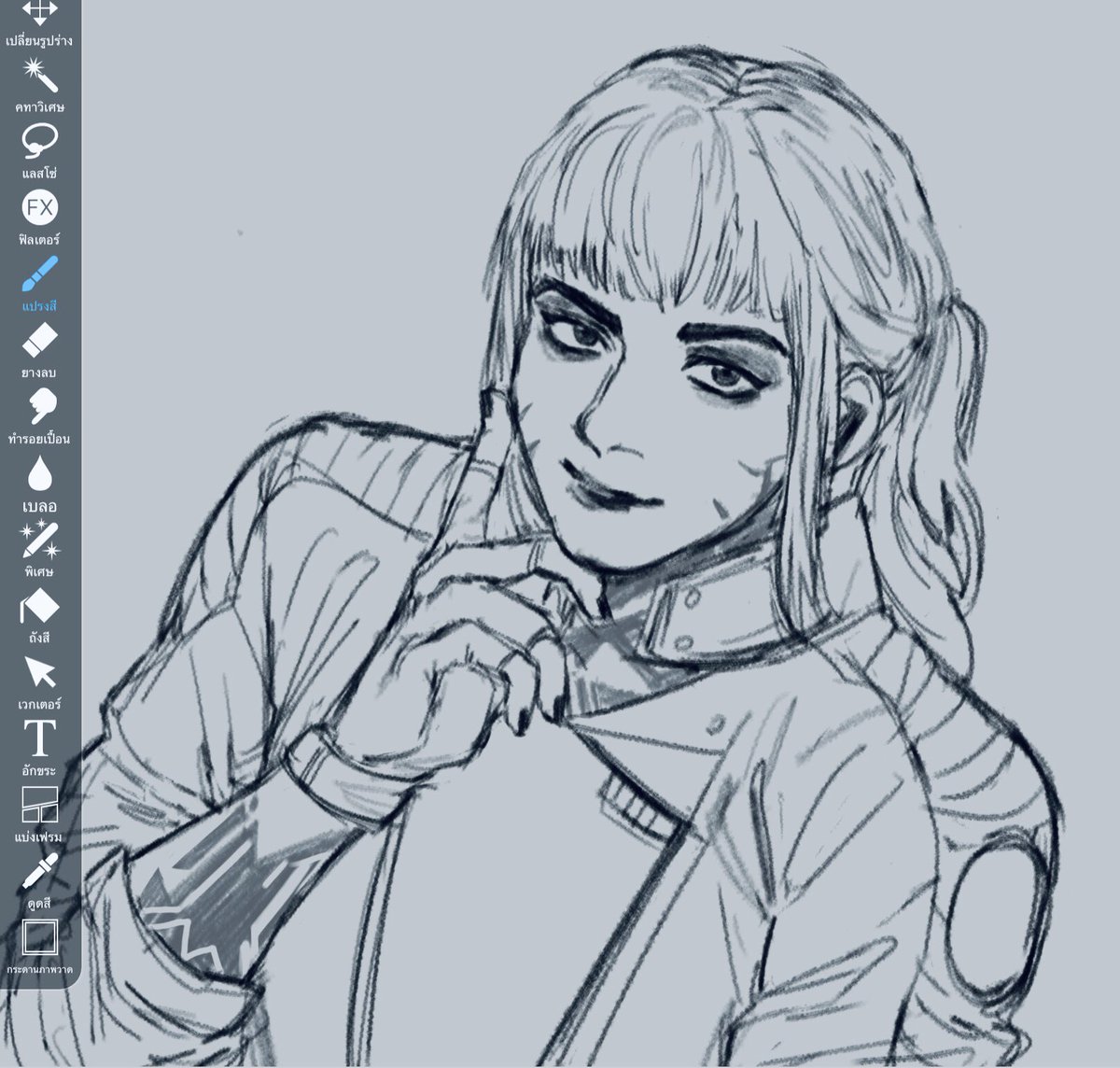 D0GMEATS's tweet image. Emma Kagan WIP before I go back to focus on doing uni work