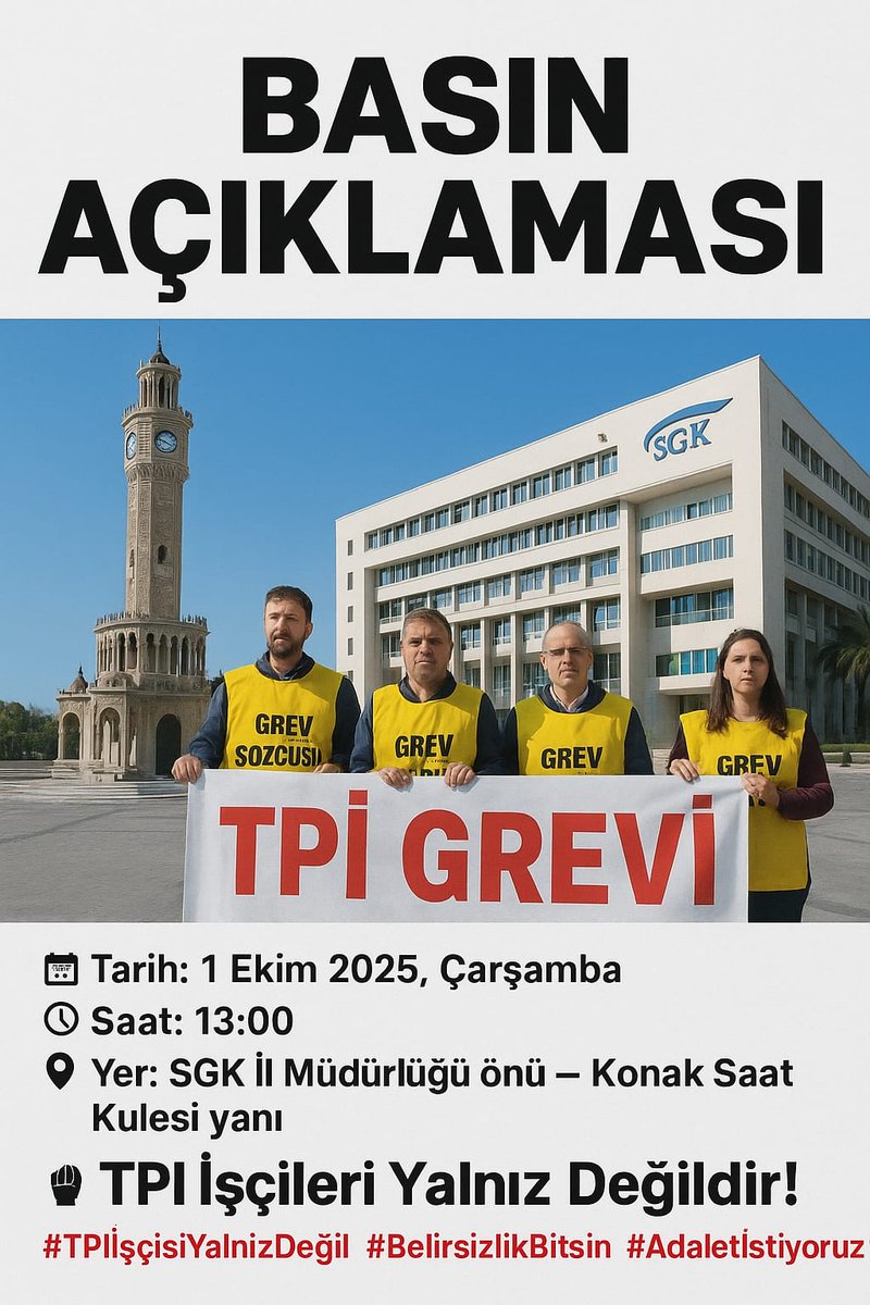 Tpi işçileri haklarını alana kadar direnmeye devam ediyor. 
<a href="/erenbariseke/">Eren Barış Eke</a> <a href="/Talat__yldrm/">talat yldrm</a> <a href="/arzuerkan4/">Arzu Erkan</a> <a href="/BirGun_Gazetesi/">BirGün Gazetesi</a> @umutsendikasi <a href="/eczozgurozel/">Özgür Özel</a> <a href="/evrenselgzt/">Evrensel Gazetesi</a> <a href="/sevdakaraca/">Sevda Karaca</a> <a href="/izgazete2/">İz Gazete</a> <a href="/evrenselgzt/">Evrensel Gazetesi</a> <a href="/PerihanKoca/">Perihan Koca</a> <a href="/petrolis_merkez/">Petrol-İş Sendikası</a>