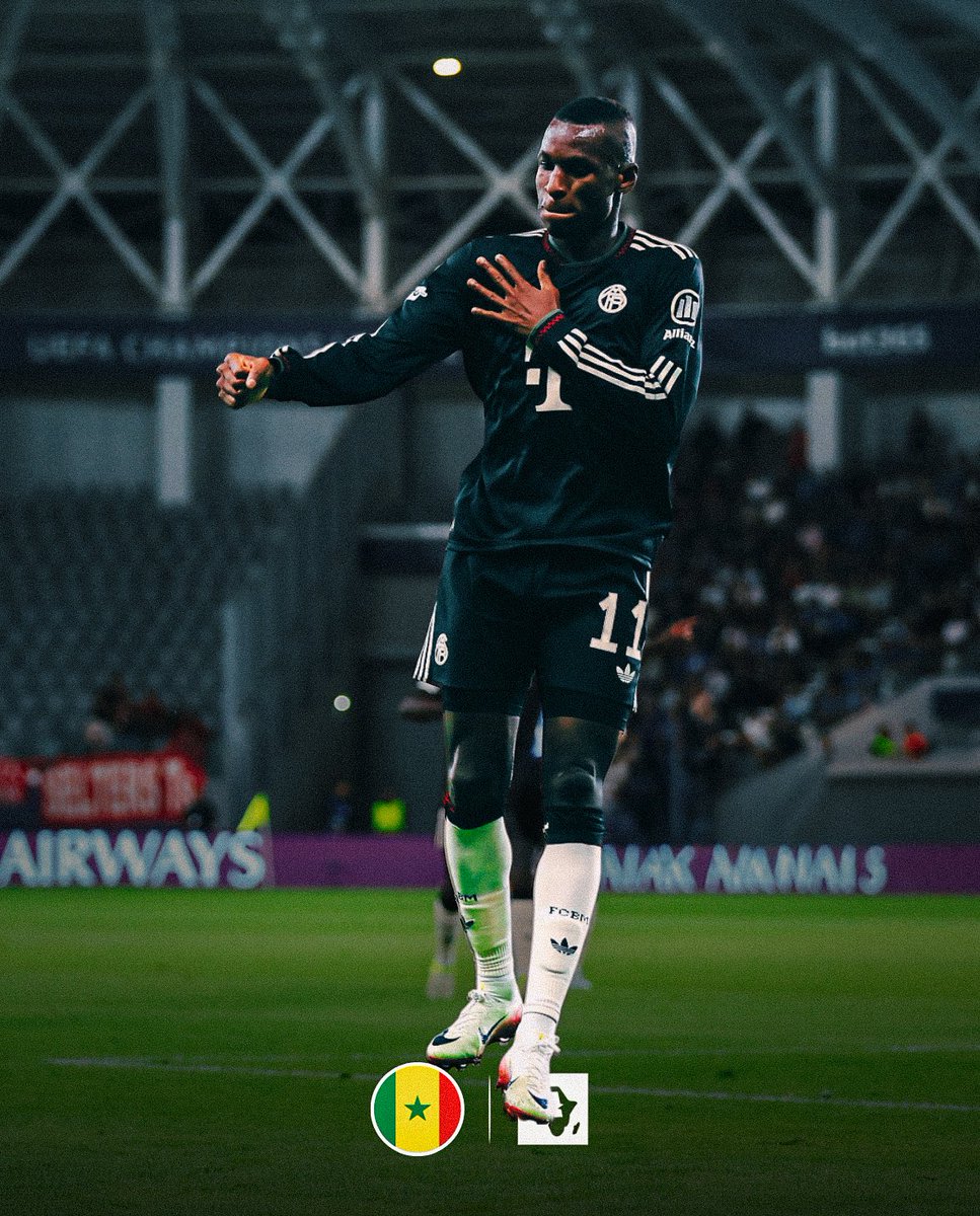 🚨 Nicolas Jackson 🇸🇳 inscrit son 𝗣𝗥𝗘𝗠𝗜𝗘𝗥 𝗕𝗨𝗧 avec le Bayern et en Ligue des Champions ! 🇪🇺👏🏿🆕