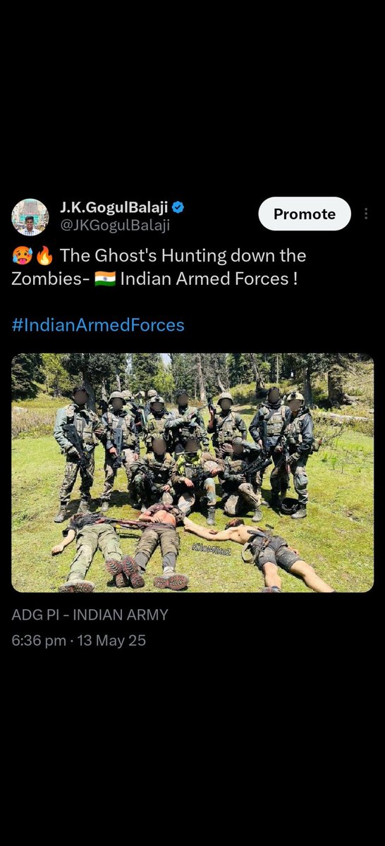 wolverineRitesh's tweet photo. @ShahzeibRind Aftermaths of Operation Sindoor😎 https://t.co/BhTdd0VO5w