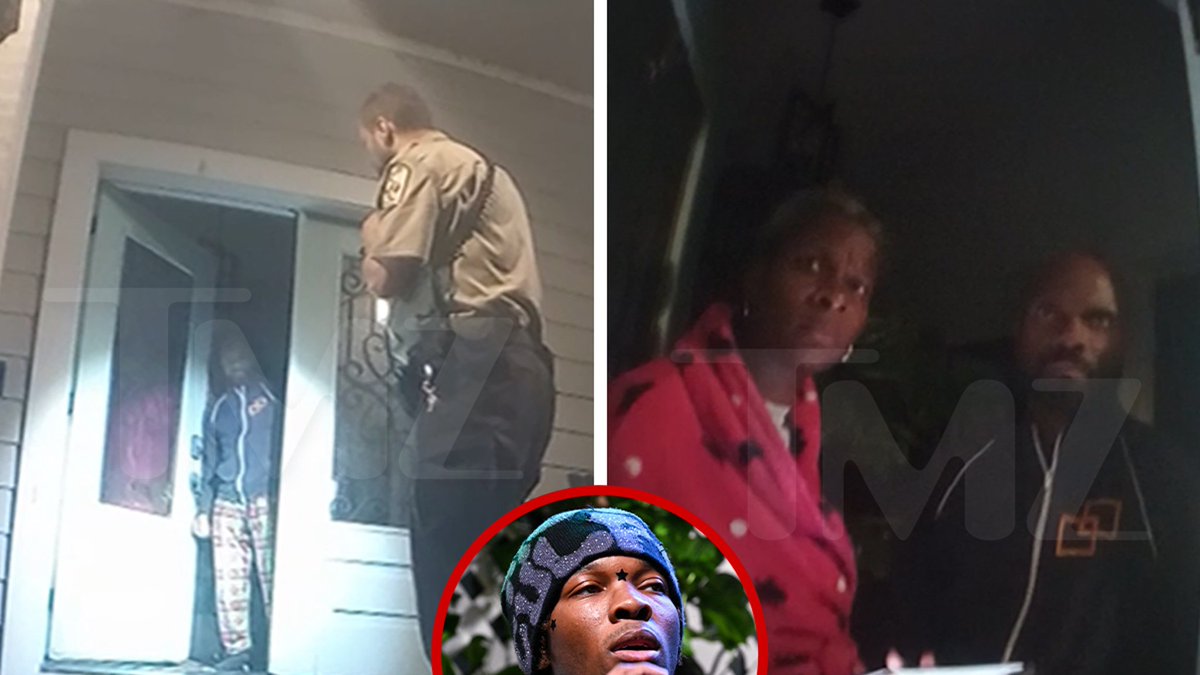 TMZ's tweet image. #Exclusive 🚨 Cops rush to D4vd&apos;s Texas home for swatting call, body-cam shows. tmz.me/omwHsrt