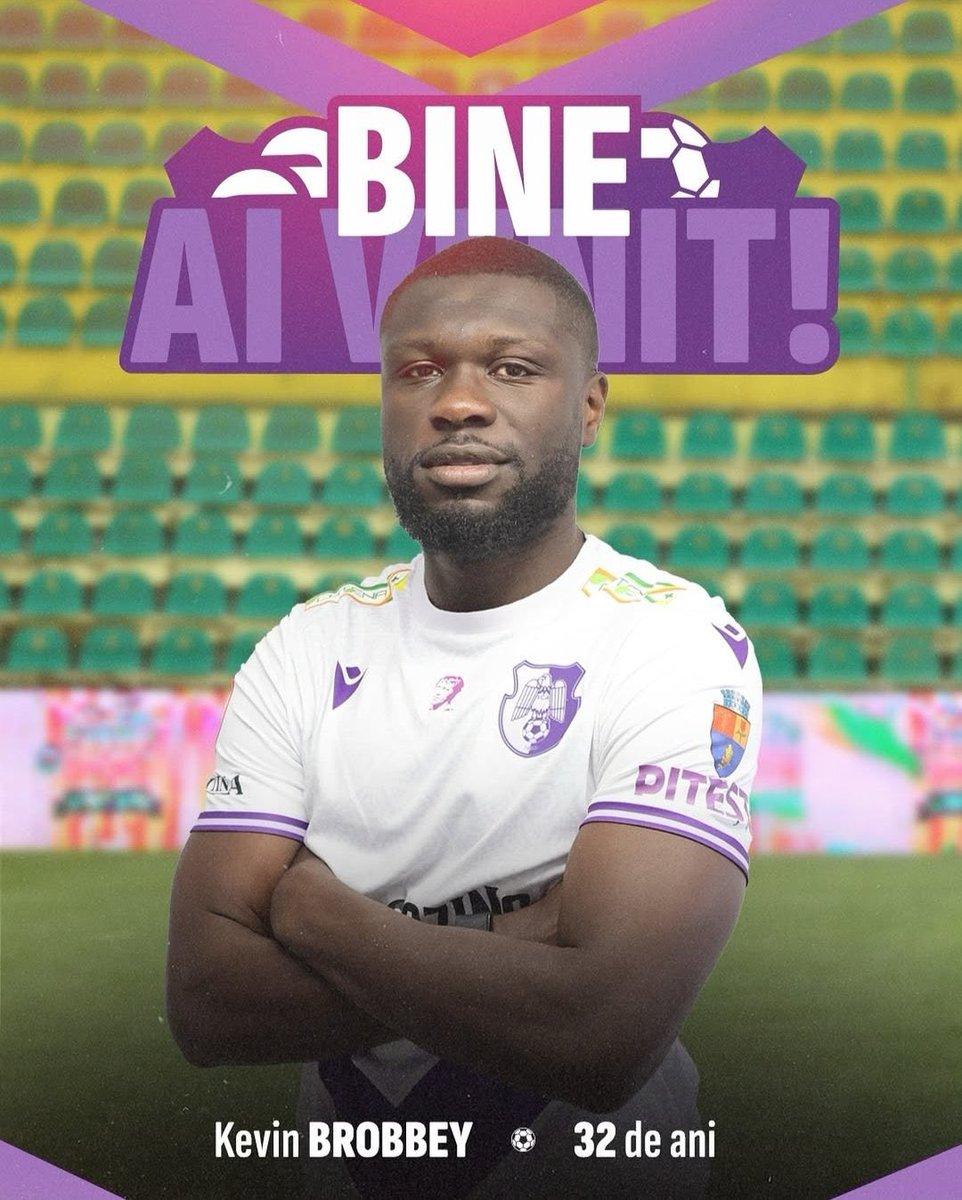 🇷🇴 FC Arges is de zevende Roemeense club op het spelerspaspoort van Kevin Brobbey. De spits was transfervrij na een Avontuur bij FC Buzau en vervolgt zijn carrière nu dus in de voor hem zo vertrouwde SuperLiga. Mooi nieuws, Kevin! 👏