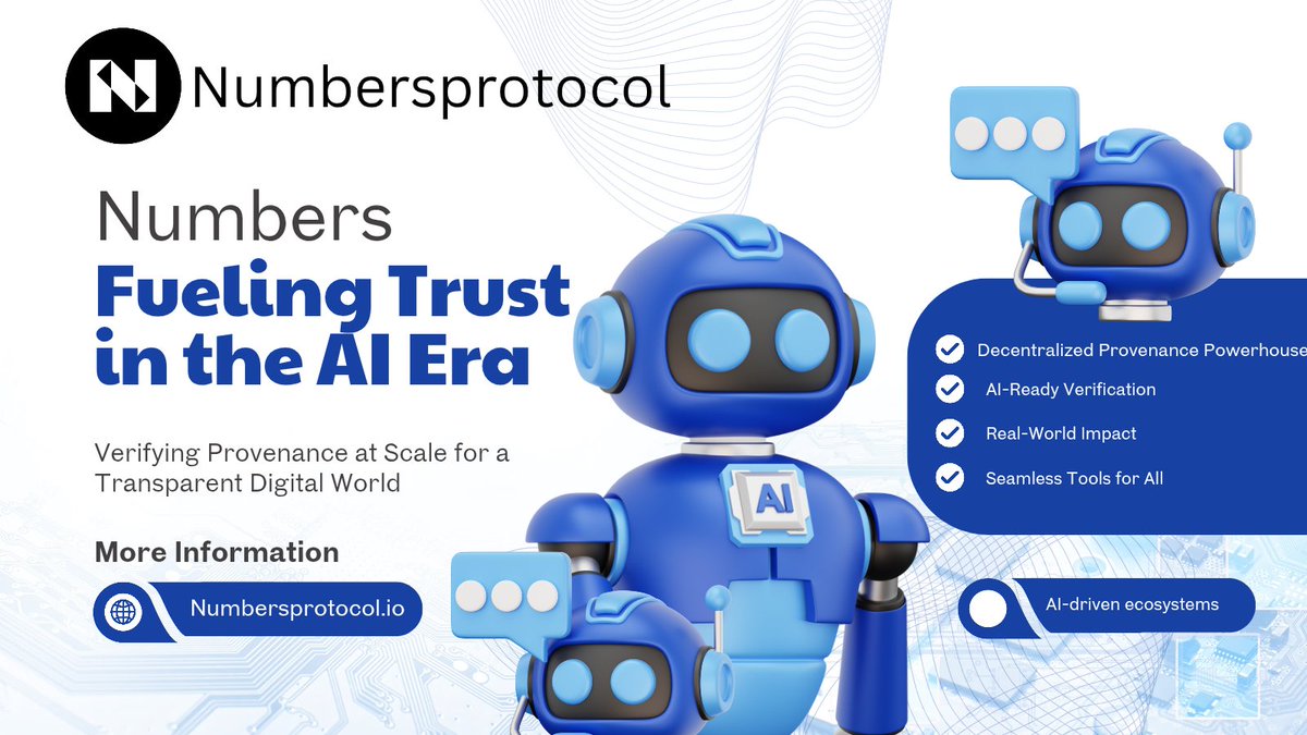 Probiduc01's tweet image. AI is the engine, provenance is the fuel gauge. 🚀 At #TOKEN2049 in Singapore, see how Numbers makes &apos;who made it, what changed, when&apos; verifiable at scale.

More Updates below: 👇
 luma.com/uk0sjczv 

#ProvinanceTool #Numbersprotocol $NUM #DigitalMediaProvinance