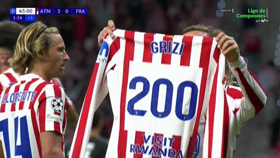 A sus pies caballero.... 🔴⚪️ #Griezmann200 #Atleti