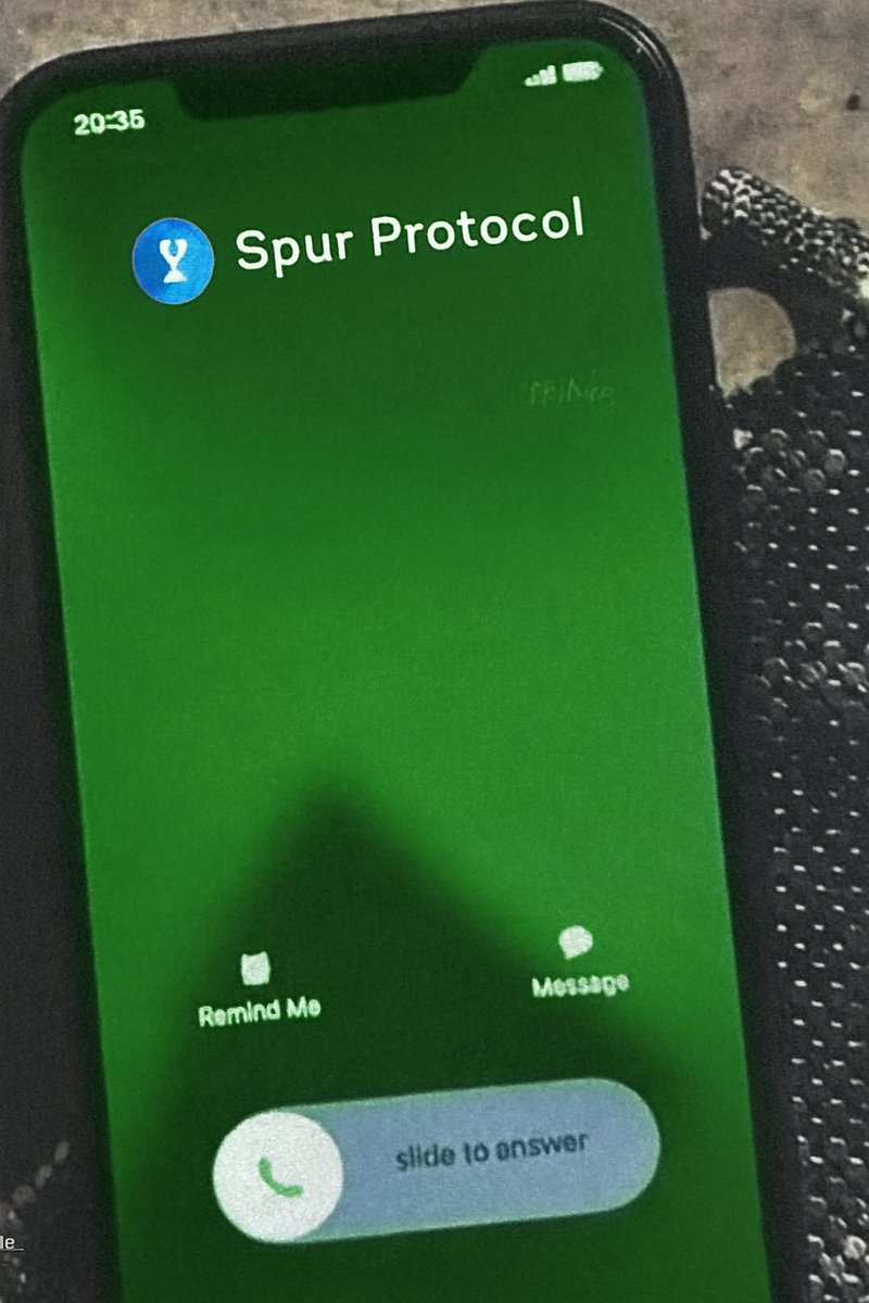 Ibrahkiprotich's tweet image. SOON! 

Will you receive this call from @spurprotocol?
#SpurProtocol