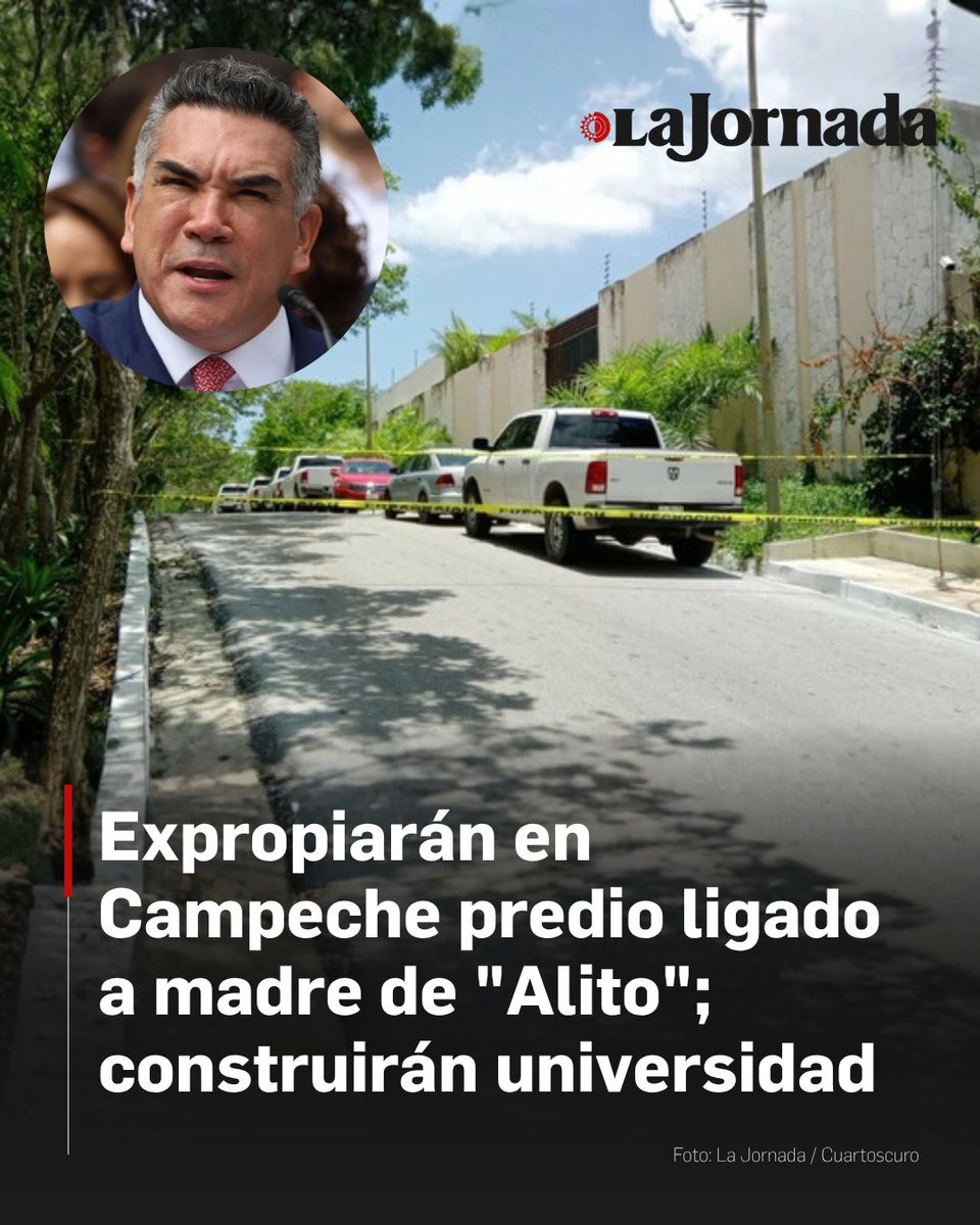 La gobernadora de Campeche, Layda Sansores, anunció la expropiación de cuatro predios de propiedad particular para la construcción de la Universidad “Rosario Castellanos”.

Uno de los predios pertenece a Yolanda Cárdenas Montero, madre de Alejandro 'Alito' Moreno Cárdenas,