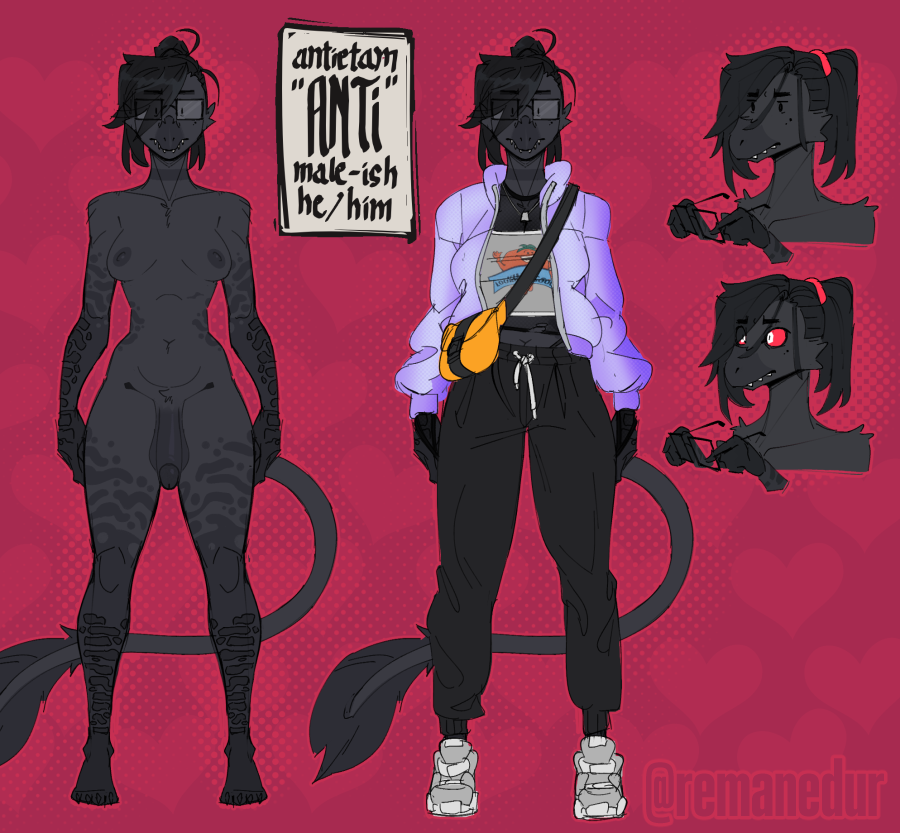 「proper refsheet for Anti :J」|re🐠mane🐠durのイラスト