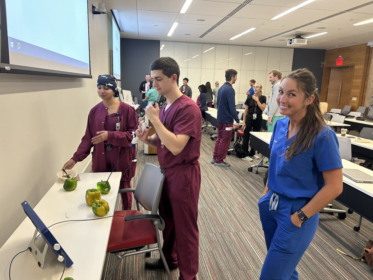 OSU_Urology's tweet photo. Our residents had another great #Simulation Curriculum yesterday! A big thank you to our #Endourology faculty @MSLee_MD and Dr. Mike Sourial for facilitating, and to Taylor and Cam at @bsc_urology for providing #URS models for hands-on practice! 

💥🪨 @bostonsci @OSUWexMed https://t.co/0YhdPRHXH6