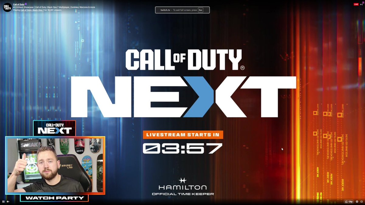 Big thank you to <a href="/CallofDuty/">Call of Duty</a> for the last minute watch party invite!

See you next year at COD NEXT 😈