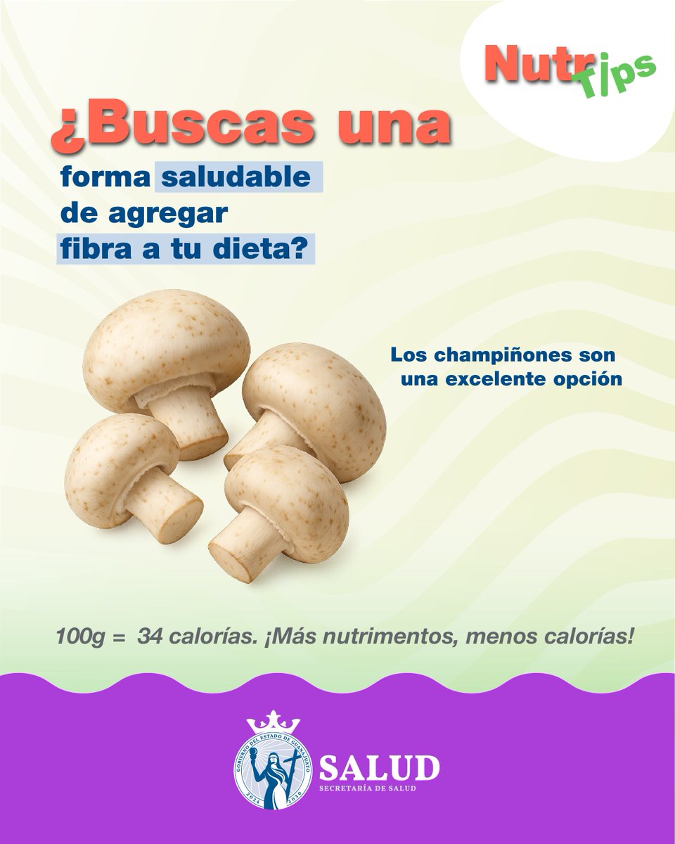 saludgobgente's tweet photo. 🍄Los champiñones no solo son deliciosos, también ayudan a cuidar tu salud.
Son ideales para incluir en ensaladas, sopas, guisos o hasta como botana ligera.

Anímate a sumarlos a tu plato y aprovecha todos sus beneficios.

#NutriTips #SaludDeLaGente #GobiernoDeLaGente https://t.co/p0MgkDqPRz