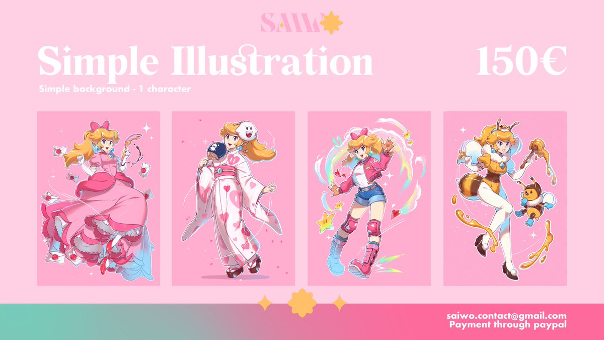 ピーチ姫 「C0MMS OPEN I am taking 5 slots for singl」|SAIWO