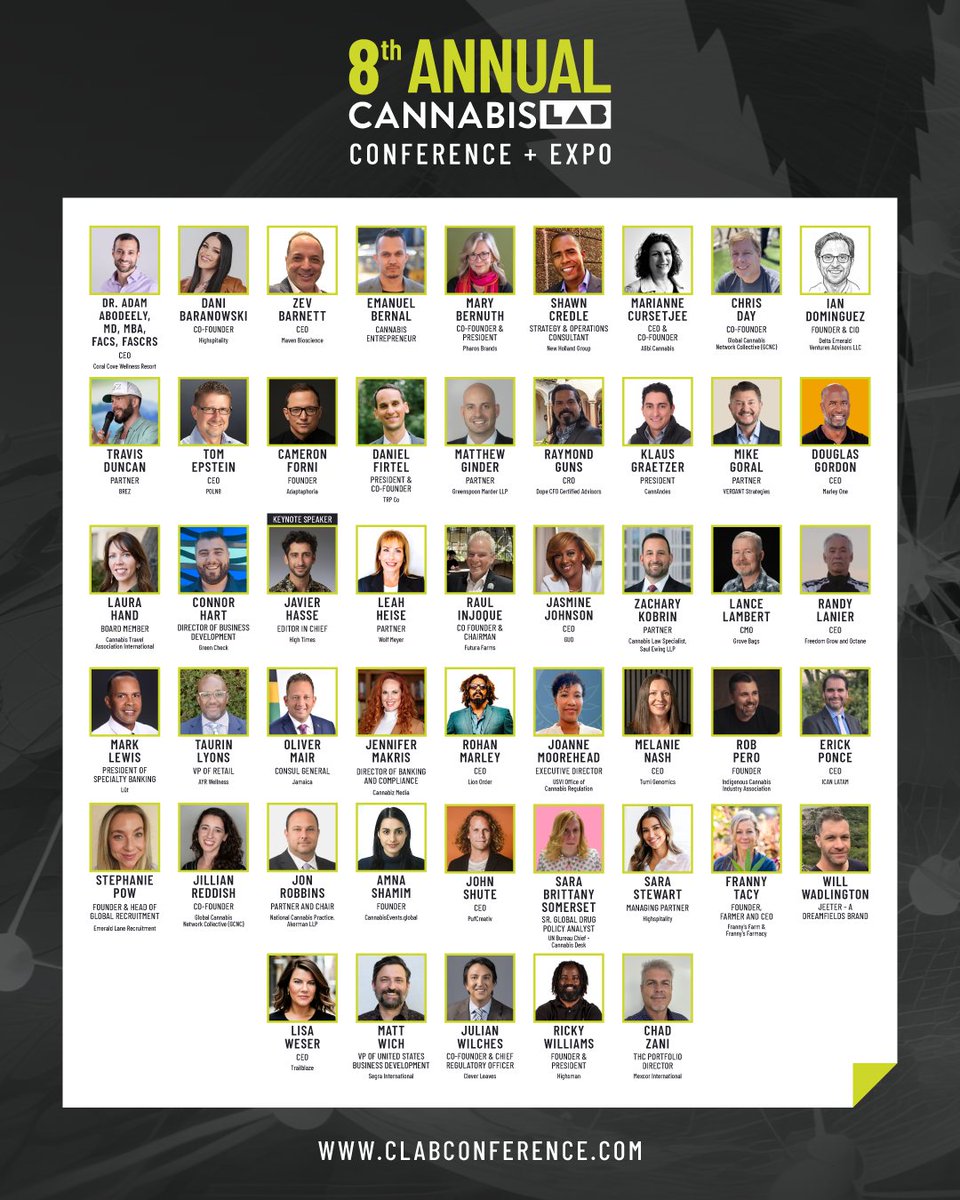 2 days away! Sun is shining, the weather is sweet...let us know who you want to meet. Looking forward to seeing you. clabconference.com