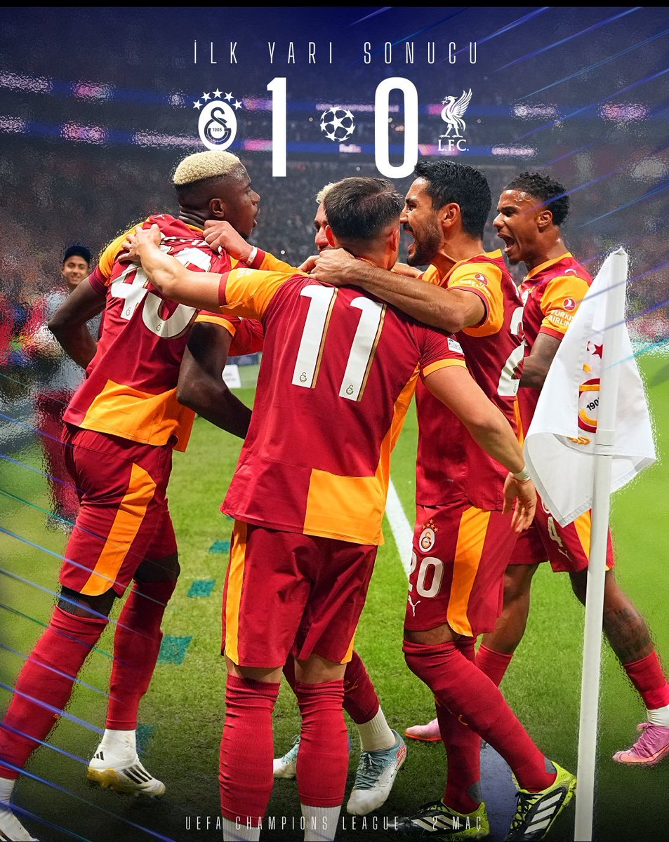 Kalp krizi geçirmeden şu maçı kazanarak bitirsek 💛❤️⭐️⭐️⭐️⭐️⭐️ Galatasaray - Liverpool #GSvLIV
Abdülkerim
Osimhen
Barış Alper
Uğurcan Çakır
Jacobs
Sanchez