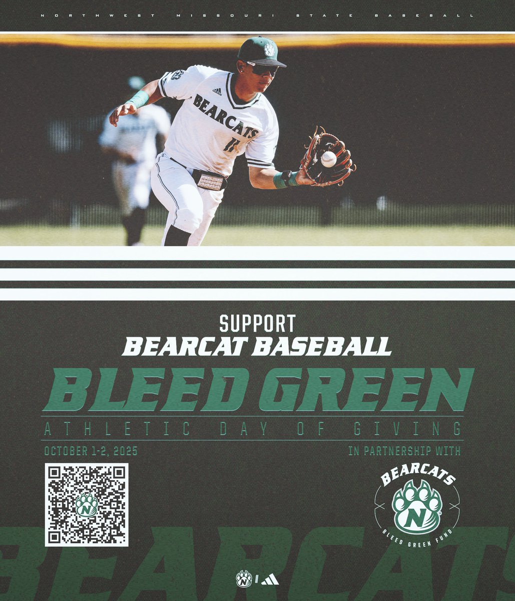 Northwest Athletics (@bearcatsports) on Twitter photo 𝘽𝙇𝙀𝙀𝘿 𝙂𝙍𝙀𝙀𝙉 with <a href="/NWBearcatBSB/">Northwest Baseball</a>! 💚💰
Fuel every pitch, every hit, every win. Support Bearcat Baseball today!
🤝: bit.ly/3ImPwKw
#OABAAB ||| #BleedGreen2025 𝘽𝙇𝙀𝙀𝘿 𝙂𝙍𝙀𝙀𝙉 with <a href="/NWBearcatBSB/">Northwest Baseball</a>! 💚💰
Fuel every pitch, every hit, every win. Support Bearcat Baseball today!
🤝: bit.ly/3ImPwKw
#OABAAB ||| #BleedGreen2025