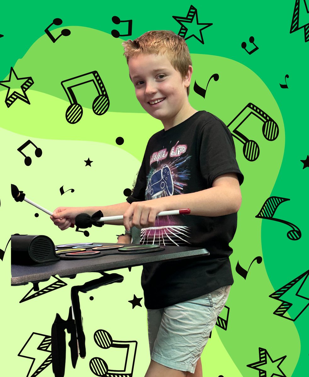 JSS1984's tweet photo. At JSS, our students have had a blast in music therapy so far this year! We have had fun playing all sorts of instruments, jamming to our favorite songs, and making music with friends! We also started our very first Drum Club at the school- it's been a hit! https://t.co/JriWHLkfDO