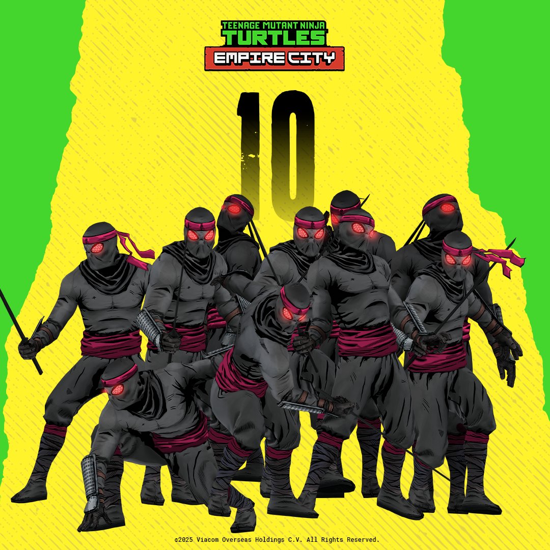10 DAYS until the first look of Teenage Mutant Ninja Turtles: Empire City at this year’s <a href="/NY_Comic_Con/">New York Comic Con</a>! Will you be joining us at the show??! 🗽🐢👀

@tmnt #TMNTEmpireCity #NYComicCon25  #TeenageMutantNinjaTurtles #ComicCon