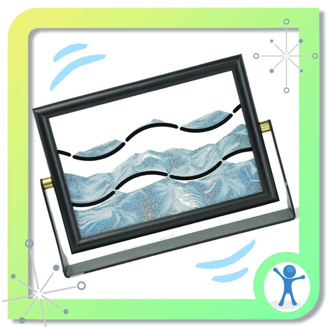 AutismResource's tweet image. Get ready to relax with our calming sand panel! This highly visual resource is so fun to watch-- just turn the panel to watch the sand fall and create beautiful patterns. Order today at National Autism Resources!
nationalautismresources.com/flowing-sand-p…
#sensorytoys #fidgets #stimming #autism
