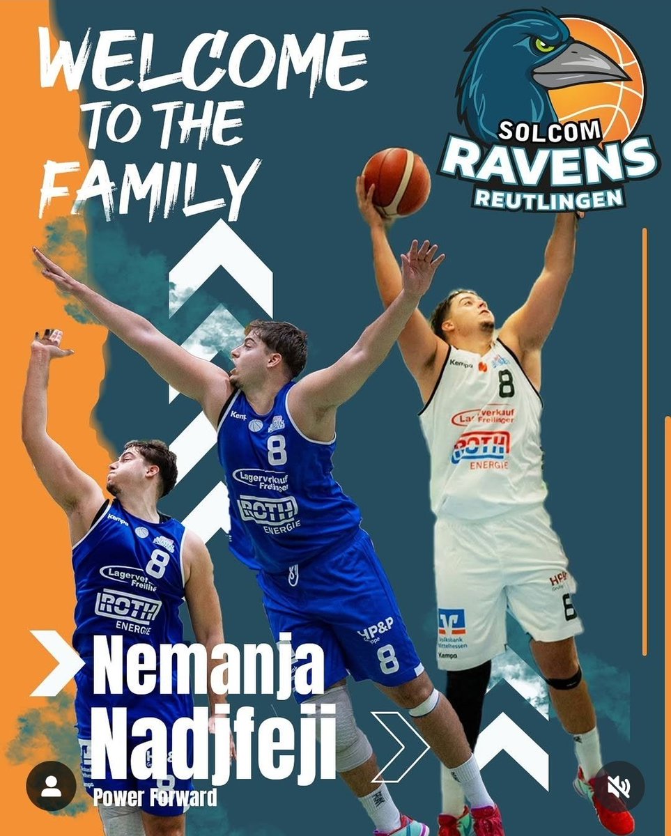 New City, new team, same goal! Nemanja Nadjfeji has signed with the Solcom Ravens Reutlingen. #WeAreBallin