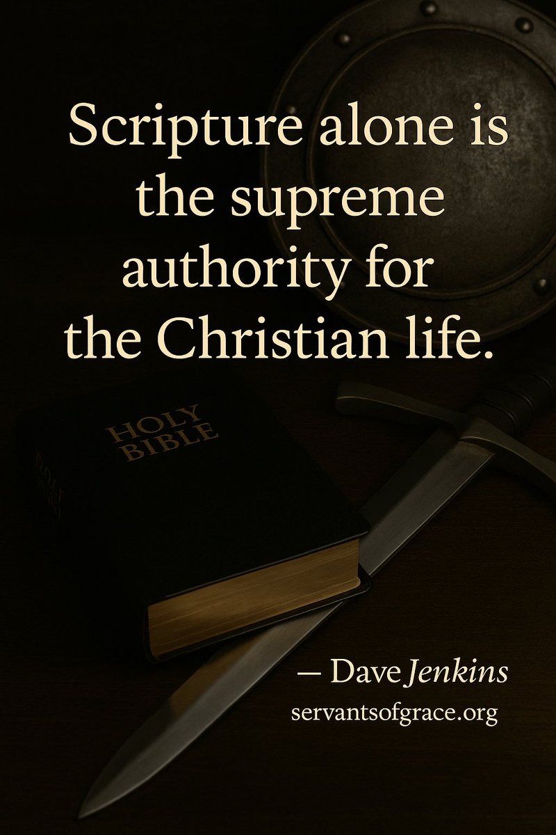 Servantsofgrace's tweet image. Sola Scriptura means Scripture alone is our final authority. In a world of shifting voices, we stand firm on God’s unchanging Word.

📖 Read more: servantsofgrace.org/standing-firm-…

#SolaScriptura #BibleAuthority #ContendingForTheWord