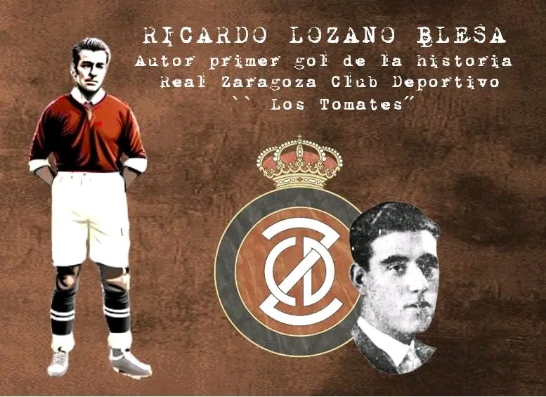 Sabíais quién metió el primer gol de la historia del #RealZaragoza  tomate?
D.. Ricardo Lozano Bless. 
Si el médico que lleva su nombre el Hospital Clínico de #zaragoza

Fue en el Arrabal ante el Patria Aragón. El día 8 de noviembre hará 100 años