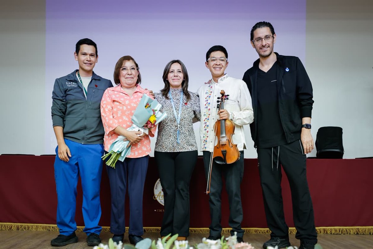 IsssteDurango's tweet image. 📰 #COMUNICADO
Día Mundial del Corazón: conmemora ISSSTE con recital protagonizado por joven violinista sobreviviente de cirugía.
🔗goo.su/zBZRYK