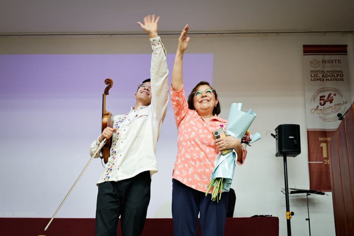 IsssteDurango's tweet image. 📰 #COMUNICADO
Día Mundial del Corazón: conmemora ISSSTE con recital protagonizado por joven violinista sobreviviente de cirugía.
🔗goo.su/zBZRYK