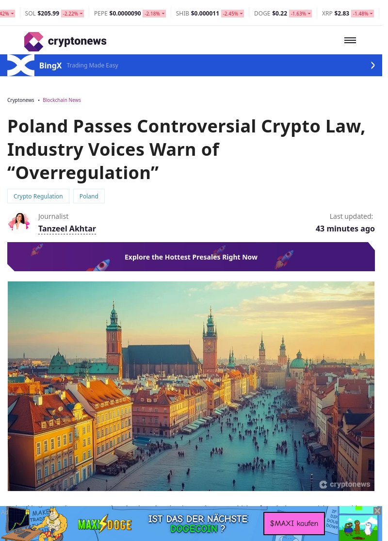 rayan_bibiloni's tweet image. BREAKING NEWS :  Poland passes new crypto law amidst industry concerns of overregulation. cryptoeco.net/tw/b2bf.html  #Poland #CryptoLaw #Overregulation
