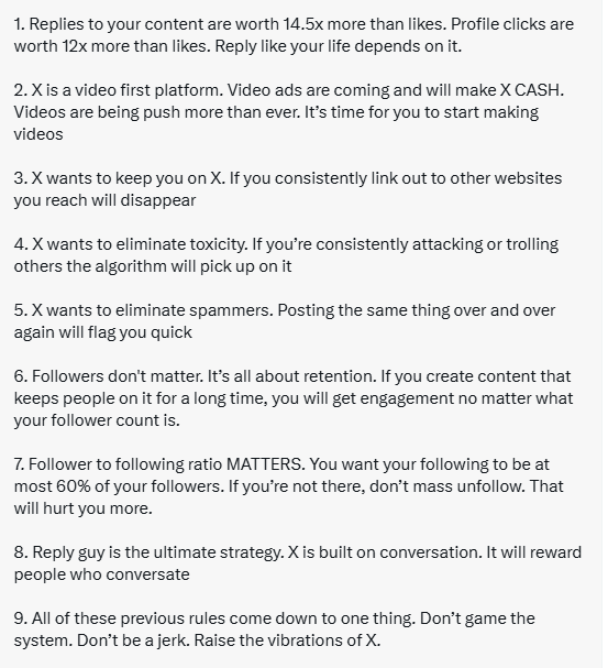 ShortSeller's tweet photo. The latest changes to X algo; https://t.co/CfKFsu5E2v