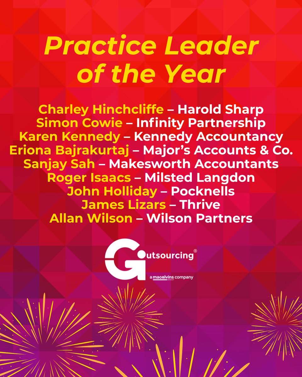 GIOutsourcing's tweet photo. Good luck to tonight's nominees for the Practice Leader of the Year Award at the Accounting Excellence Awards! 

A fantastic line-up of names.

Well done to the leaders on getting this far!

#AE25 #Accounting #Awards #Leadership https://t.co/9zauHAZRuR