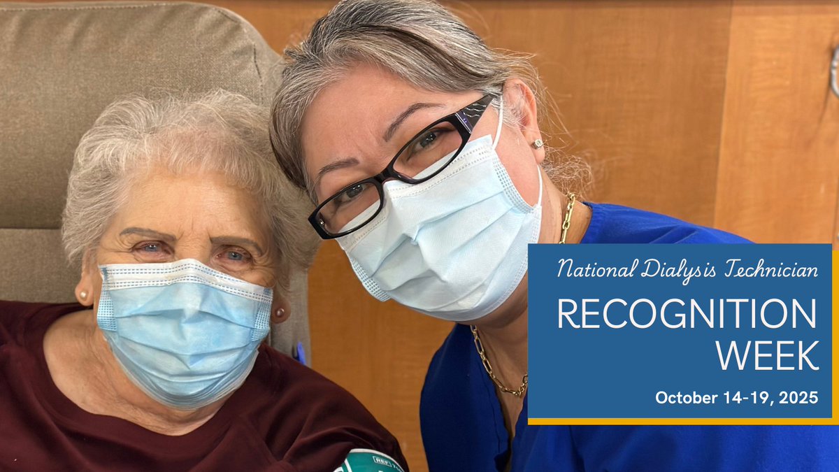 PSKC_cares's tweet photo. It’s National Dialysis Technician Recognition Week! Our dialysis techs are the heart of our care team—skilled, compassionate and deeply dedicated to our patients’ well-being. Thank you for the vital work you do every day! #dialysistech #dialysistechweek https://t.co/5elWt6tQZS