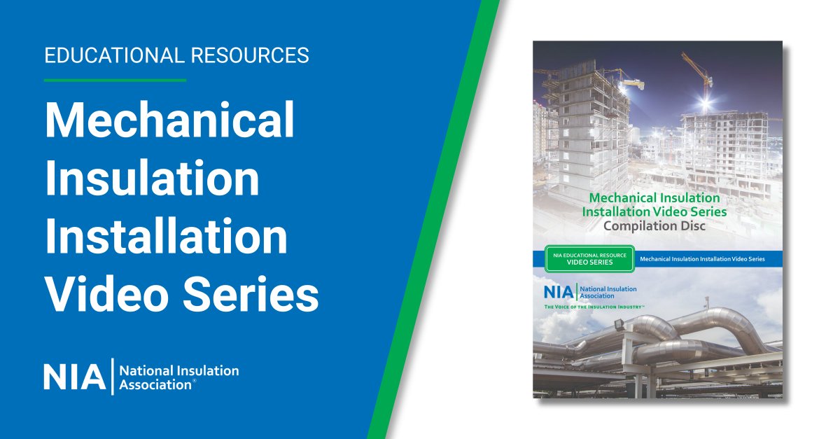 NIAInfo's tweet image. Need insulation training that works? The NIA Mechanical Insulation Installation Video Series offers real-world demonstrations, available in English/Spanish and DVD/online. 🔗 ow.ly/KTRU50X4zu5 #MechanicalInsulation #InsulationInstallation