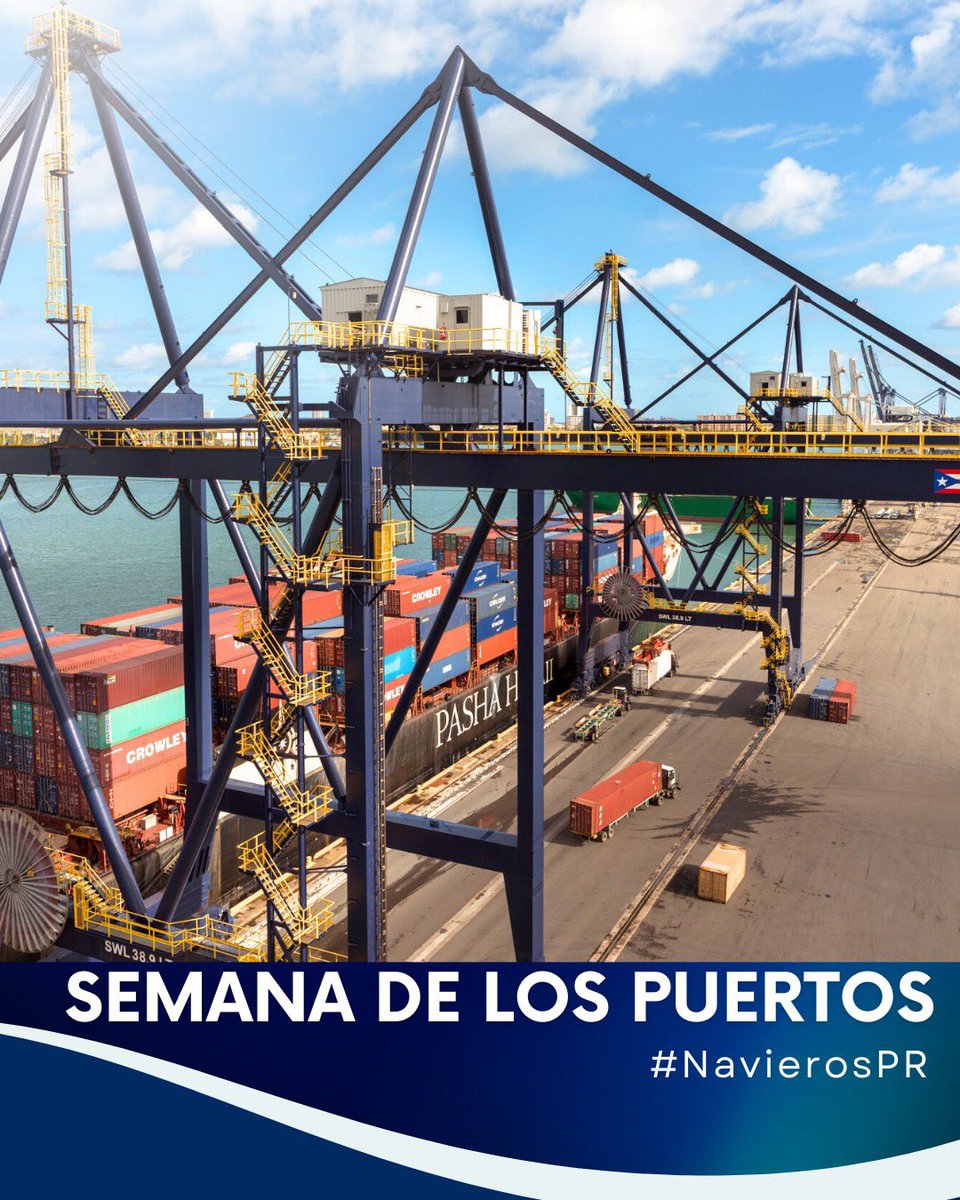 NavierosPR's tweet photo. En la Asociación de Navieros de Puerto Rico (ANPR) celebramos la Semana de los Puertos reconociendo la labor de la Autoridad de los Puertos de Puerto Rico (APPR).
y a la de todas y todos sus empleados. https://t.co/wduhqlZH1w