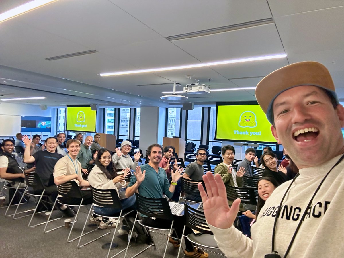 Super fun presenting to hundreds of <a href="/awscloud/">Amazon Web Services</a>  customers around the world today! 
I can tell we're just scratching the surface of what AI builders will be able to create with open models.

By the way, did you know you can deploy open models on AWS Inferentia 2 straight from the