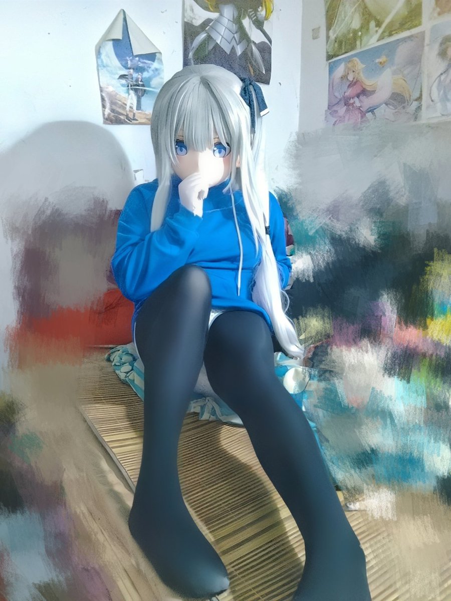 呜呜呜呜这竹席把黑丝勾破了
又要重新买黑丝了(இωஇ )
#kigurumi #月雪宫子 #BlueArchive 
#碧蓝档案 #蔚蓝档案