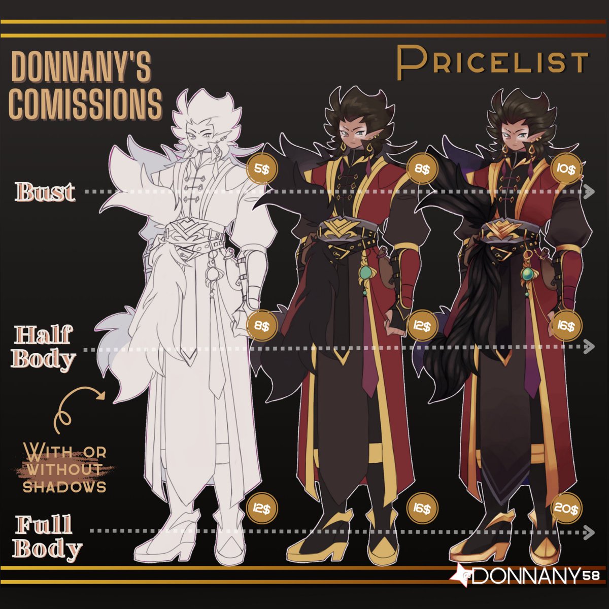 DonnanY58's tweet photo. I have comms open!! My first time opening commissions
Here it is the pricelist and TOS, but for more info check my carrd 👇👇
https://t.co/gLaijFi8Wp

DM me if you're interested!! https://t.co/3JR4zlehqF